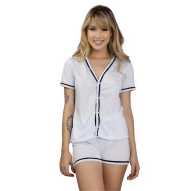 Imagem de Kit 3 Baby Doll Blogueira Bella Fiore Feminino Adulto Pijama Curto Abe