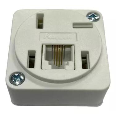 Imagem de 10 Tomadas Telefone Rj11 Modular 4 Vias Nova - Pasquele