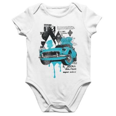 Imagem de Body Bebê Algodão Vintage Classic Car Painting - Foca na Moda, Branco,