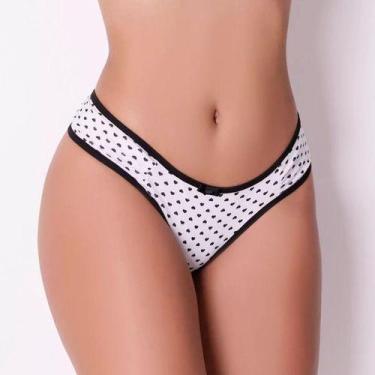 Imagem de Kit 5 Calcinha Lingerie Tangas Estamapada Diversas Atacado - Manú, M (
