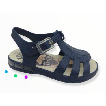 Imagem de Sandália Papete Infantil Masculina Light Flat Led Luzinha - GIOVANNA, 