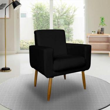 Imagem de Poltrona Decorativa Annita sala escritório - me, preto