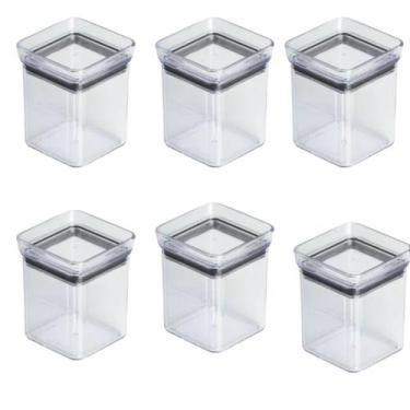 Imagem de Kit 6 Potes Para Temperos Porta Condimentos Herméticos Organizadores 1