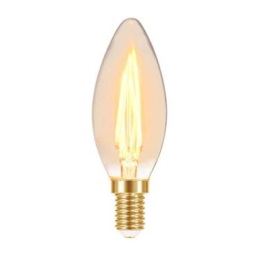 Imagem de Lâmpada Led Filamento Vela B35 Âmbar E14 Taschibra, 220V