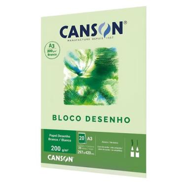 Imagem de Bloco de Papel Linha Tecnica Desenho A3 Canson 200g 20 Folhas 