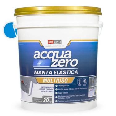 Imagem de Manta Elástica Impermeabilizante Acrílica Acqua Zero 20KG Azul - Elast