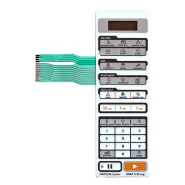 Imagem de Membrana teclaod Para Microondas Midea Mtas 21 Mtas 22 Liva Branca - T