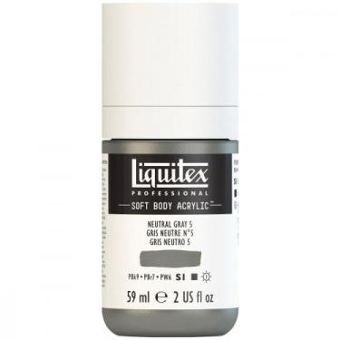 Imagem de Tinta Acrílica Liquitex Soft Body 59ml S1 599 Neutral Gray 5