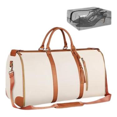 Imagem de Bolsa Mala De Viagem Trichique Conversivel 2 Em 1, Bege