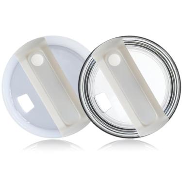 Imagem de Tampas de copo de 1,134 g de substituição para copo Stanley, tampas de copo de substituição à prova de derramamento resistentes a respingos, tampa reutilizável para Stanley e mais canecas de café