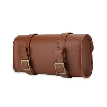 Imagem de B Soul Estilo Retro Couro Bicicleta Quadro Frontal Bolsa Bolsa para Acessórios de Ciclismo Marrom