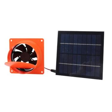 Imagem de Ventilador Movido a Energia Solar, Exaustor Solar de 20 W Com Painel Solar de 5 V e Ventilador de Ventilação de 4,7 pol., Ventilador Solar para Galinheiro, Estufa, Galpão, Exterior