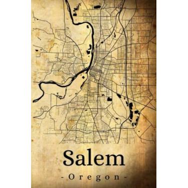 Imagem de Salem Oregon: Your city, your region, your home! | Composition Notebook 6x9 blank 120 pages