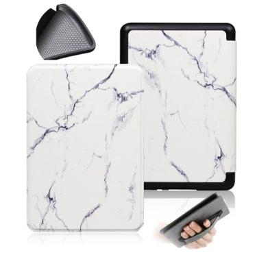 Imagem de GUKSRASO Capa para Kindle Paperwhite (7", 12ª Geração, Release 2024) e Kindle Colorsoft Signature Edition com Tira de Alça de Mão TPU Soft Traseiro Com a Função Automotor/Sleep