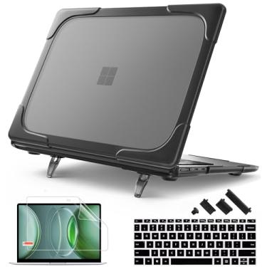 Imagem de May Chen Para laptop Microsoft Surface de 13,9 polegadas, Windows 11 AI + PC 2024, tela sensível ao toque da 7ª edição, [resistente] [camada dupla] capa rígida com suporte com amortecedor de TPU