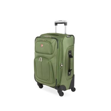 Imagem de SwissGear Bagagem expansível Sion Softside, Evergreen, Carry-On 21-Inch