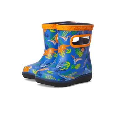 Imagem de BOGS Bota de chuva unissex Skipper II Dinosaur Jungle (infantil), Azul multi, 19