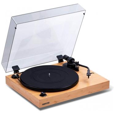 Imagem de Toca Discos Retro com Cartucho Ortofon OM10 e Controle de Velocidade, Fluance RT82, Marrom