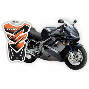 Imagem de Adesivo Protetor De Tanque Moto Cbr 600 F Resinado H554 - Resitank