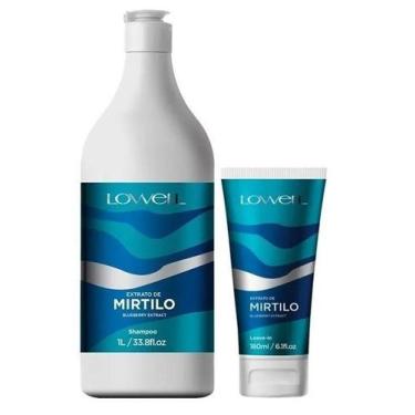 Imagem de Kit Extrato Mirtilo Complex Care Shampoo 1 Litro + Leave-in 180ml - Lo
