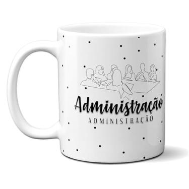 Imagem de Caneca Xícara Porcelana Presente Minimalista Administração