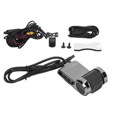 Imagem de Câmera Traseira Dianteira, Conexão USB Detecção de Movimento ABS DASH CAM ADAS Alarm HD Vídeo para Segurança Rodoviária
