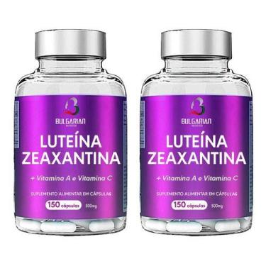 Imagem de 2x Luteina Zeaxantina + Vitaminas A + C 150 Cápsulas 500mg - Bulgarian