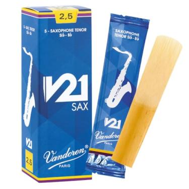 Imagem de Vandoren SR8225 Saxofone Tenor V21 Força 2,5; Caixa com 5