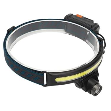 Imagem de FOLTILHO DE COB XPG, Sensor DE Mãos Inteligentes, Faróis Ao Ar Livre Recarregável USB Com Fonte DE Luz Múltipla para Caminhadas, Acampamento, Pesca Noturna (W678 2 Modelo de foco