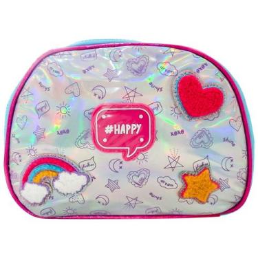 Imagem de Lancheira Térmica Escolar Infantil Happy Gliter Estampado - Clio