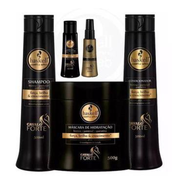 Imagem de Haskell Cosméticos Cavalo Forte Kit 5itens 500ml Crescimento