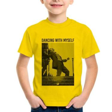 Imagem de Camiseta Infantil Dancing with myself - Foca na Moda, Amarelo, 10