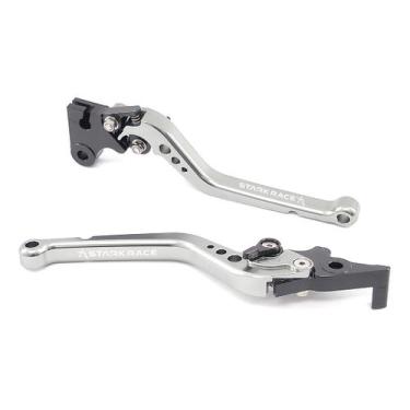 Imagem de Manete Esportivo Longo Stark Race Suzuki Yes 125 Yes125, Titanium