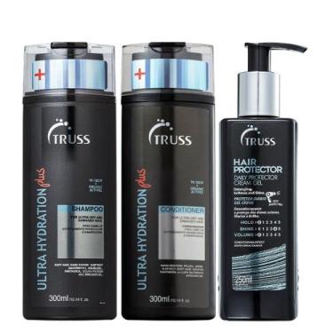Imagem de Truss Ultra Hydration Plus+ Kit Shampoo Condicionador e Hair Protector