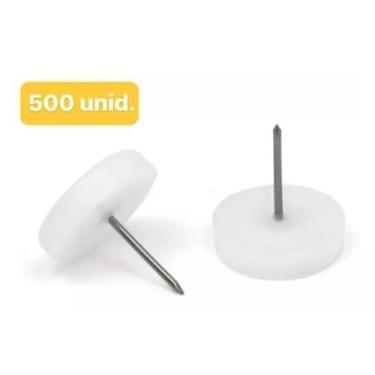 Imagem de Kit C/ 500 Sapata Para Pés De Móveis C/ Prego Deslizante - Ralph Couch