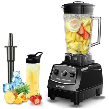 Imagem de Liquidificador de Bancada Profissional 2L 10 Velocidades, 1500W, 110v, CRANDDI YL 010, Preto