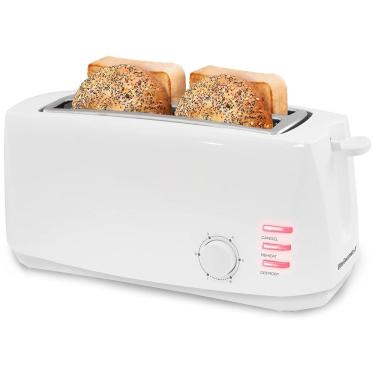 Imagem de Torradeira Elétrica, 6 Níveis Sombra, 4 Fatias, 110v, ELITE GOURMET ECT 4829, Branco