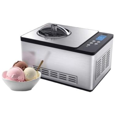 Imagem de Máquina de Sorvete Automática 2L de Capacidade, Aço Inoxidável, 110v, WHYNTER ICM 220SSY, Prateado