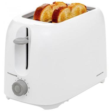 Imagem de Torradeira Elétrica 2 Fatias com 6 Níveis de Tostagem e Bandeja de Migalhas Removível, 110V 700W, OVENTE TP2210WGY, Branca