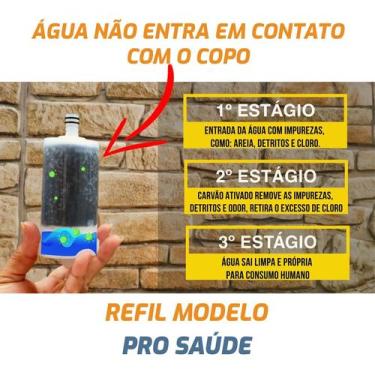Imagem de Torneira Com Filtro Gourmet Pia Cozinha De Parede + 3 Refil CasaGrande