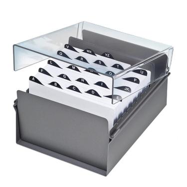 Imagem de Fichario 5x8 Mesa Com Indice Abecedario Acrimet 923 Cristal