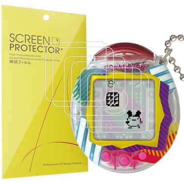 Imagem de Lamshaw Protetor de tela compatível com Tamagotchi Connection, [pacote com 6] Película transparente TPU de cobertura total compatível com conexão Tamagotchi (pacote com 6)