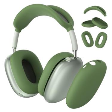 Imagem de Capa de silicone para fones de ouvido AirPods Max, capas de fone de ouvido/capa de fone de ouvido para AirPods Max (2024/2020), acessórios de silicone macio antiarranhões