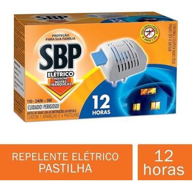 Imagem de Repelente Elétrico Pastilha SBP 12 Horas 1 Aparelho e 4 Pastilhas