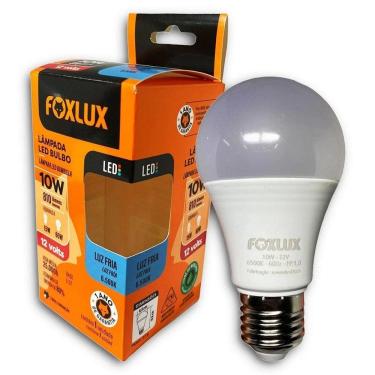 Imagem de Lâmpada LED Bulbo A60 10W 12V 6500K Foxlux