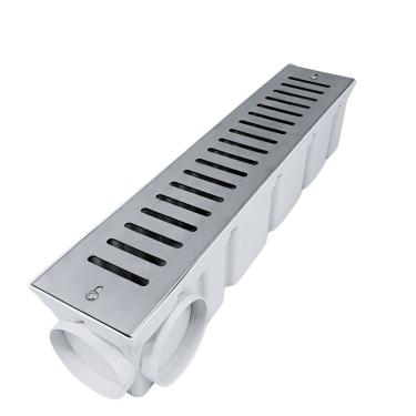 Imagem de Ralo 10x50 Modular Inox 304 Abre Fecha Coletor Branco