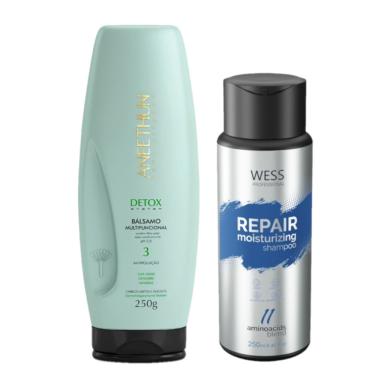 Imagem de Aneethun Bálsamo Detox System 250g + Wess Shampoo Repair250ml