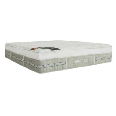 Imagem de Colchão King Espuma Viscoelástico Visco Molas Ensacadas Pocket Eurotop Summer Winter Euro Pillow (193x203x34) - Castor