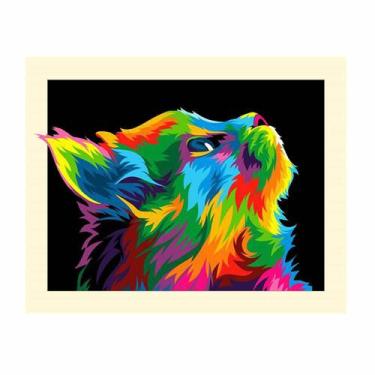 Imagem de Artesanato Pintura Diamante Diy 30X40 - GATO STAR - PPSHOP