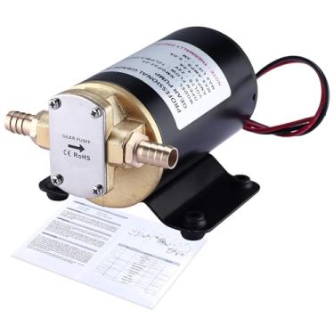 Imagem de NovelBee Bomba de impulsor autoescorvante, bomba de óleo de engrenagem de 3,2 GPM, bomba extratora de troca de óleo autoescorvante para máquinas de lubrificantes diesel, transferência de óleo de